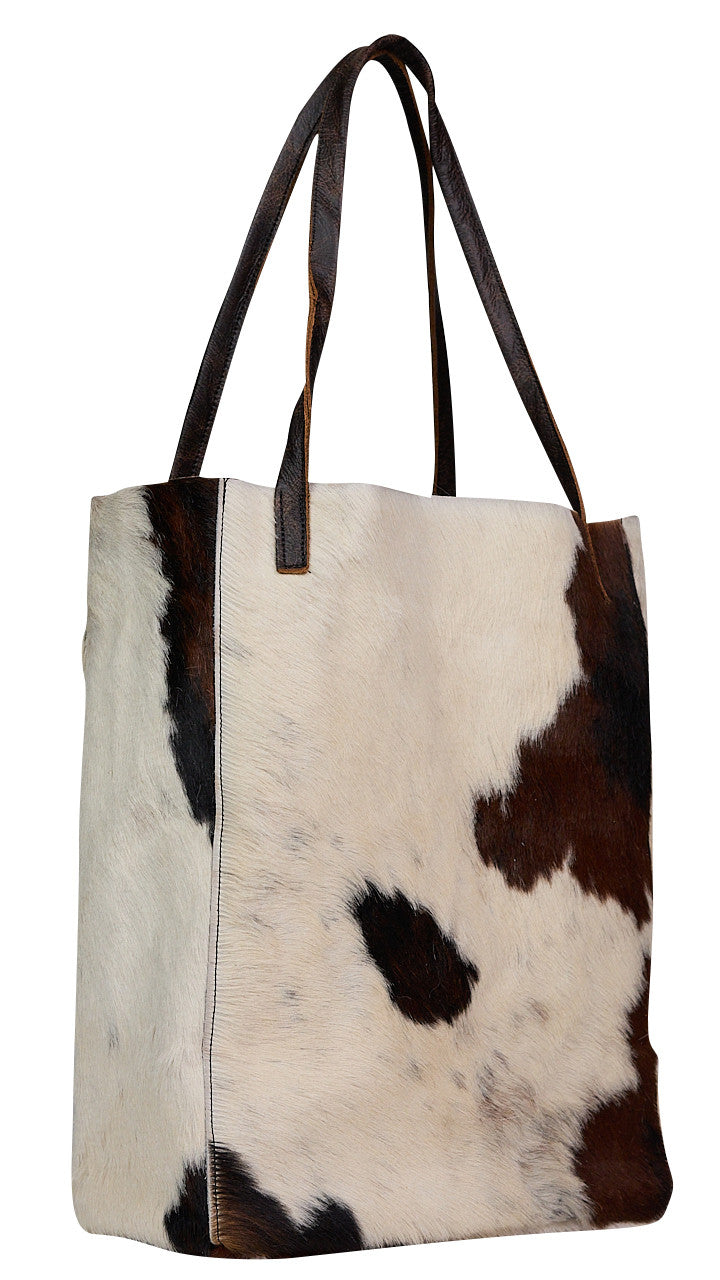 Classic Cowhide Leather Tote Bag With Timeless Handmade Style