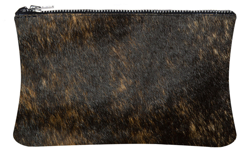 Handmade Cowhide Leather Clutch With Sleek Modern Finish