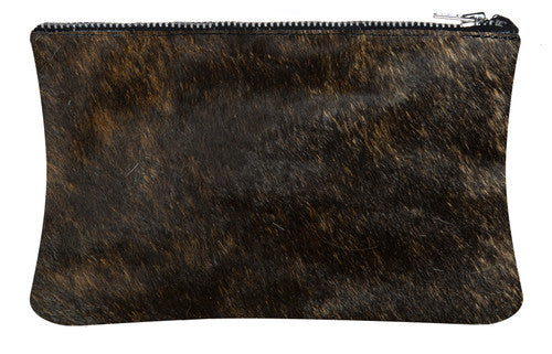 Handmade Cowhide Leather Clutch With Sleek Modern Finish