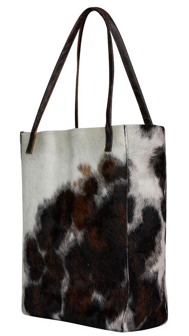 Premium Cowhide Leather Tote Bag With Authentic Handmade Style