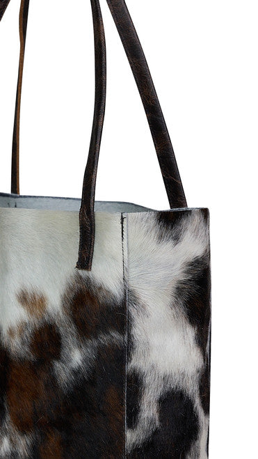 Premium Cowhide Leather Tote Bag With Authentic Handmade Style