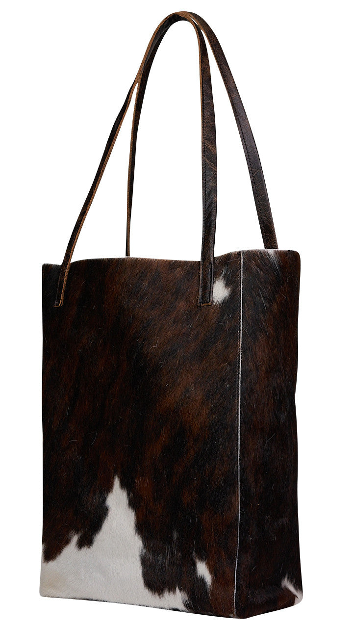 Stylish Cowhide Leather Tote Bag With Classic Handmade Charm