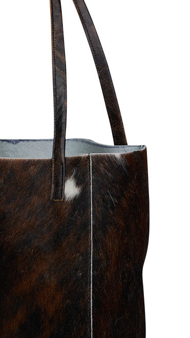 Stylish Cowhide Leather Tote Bag With Classic Handmade Charm