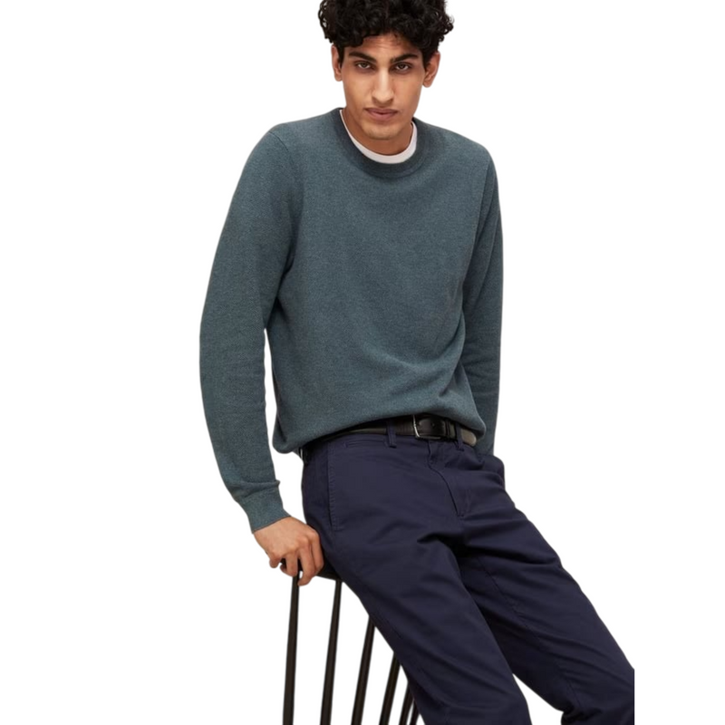 Shodows 35mm Stitched Leather Belt Black